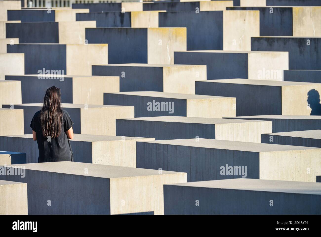 Holocaust memorial, middle, Berlin, Germany, Holocaust-Mahnmal, Mitte, Deutschland Stock Photo