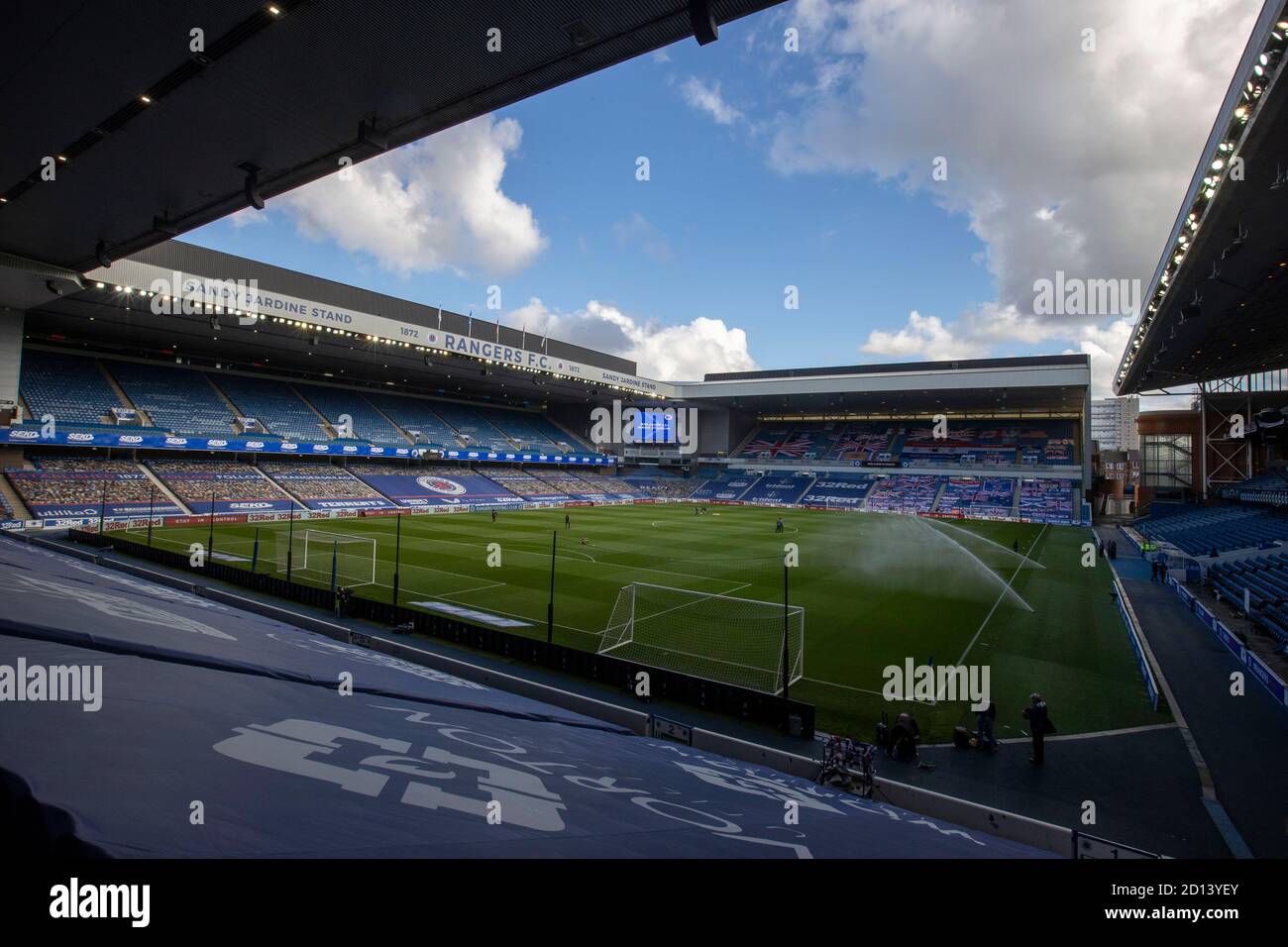 Ground gv general during the Scottish Premiership match at Ibrox ...