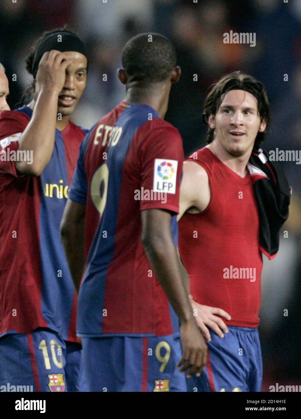 Eto'o ronaldinho messi hi-res stock photography and images - Alamy