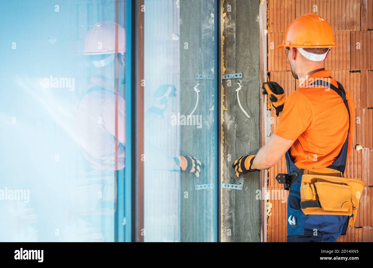 Commercial Grade External Aluminium Windows Installation by Caucasian