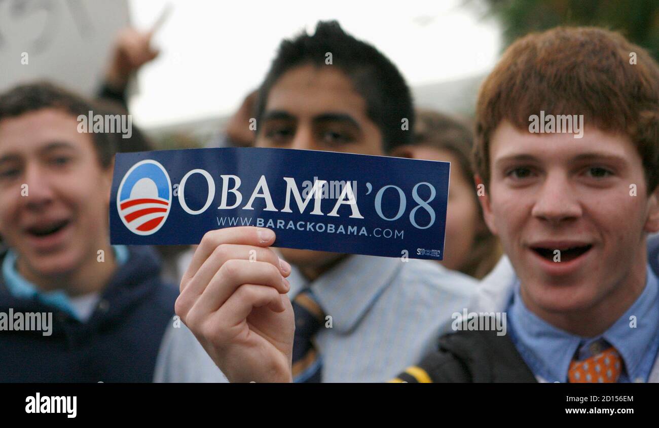 Barack Obama Official White 2008 President Campaign Bumper Sticker 