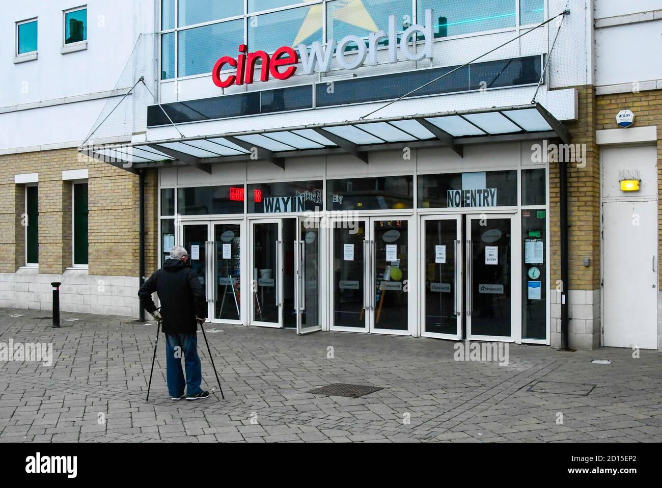 Weymouth, Dorset, UK.  5th September 2020.  Cineworld is to close all its cinemas on Thursday due to the ongoing Covid-19 pandemic effecting the film industry.  Weymouth branch of Cineworld in Dorset is one of the 127 Cineworld and Picturehouse venues in the UK set to shutdown this week.  Picture Credit: Graham Hunt/Alamy Live News Stock Photo