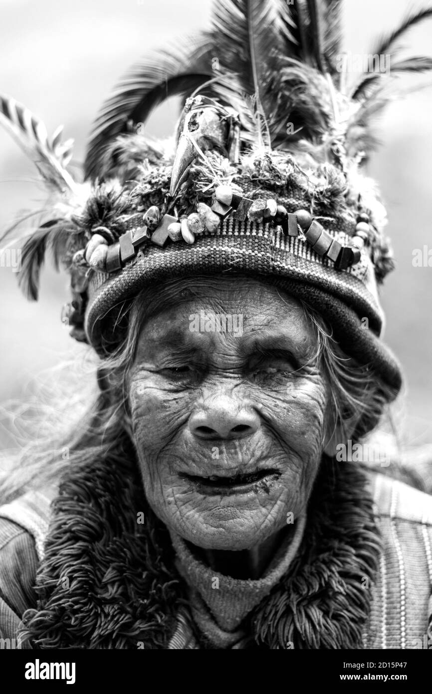 images of Batad and Banaue rice terraces in the Philippines Stock Photo