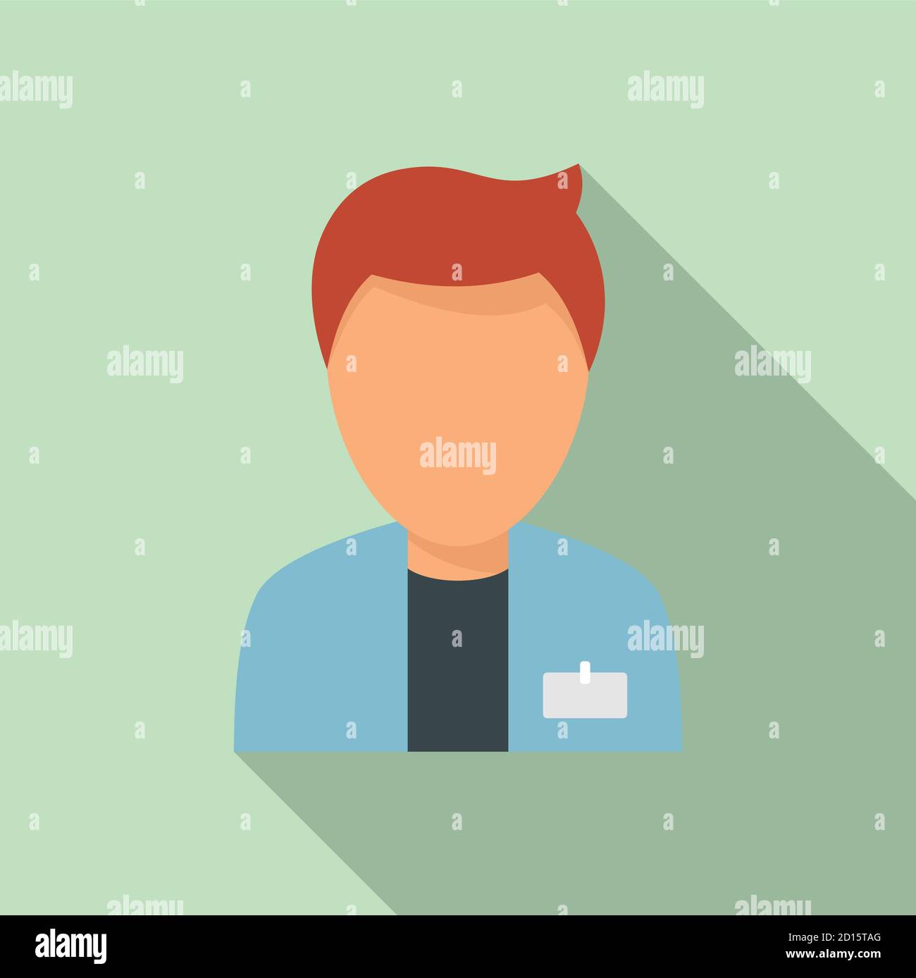 Library worker icon. Flat illustration of library worker vector icon ...