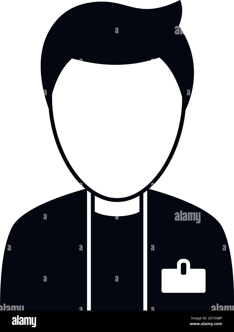 Library worker icon. Simple illustration of library worker vector icon ...