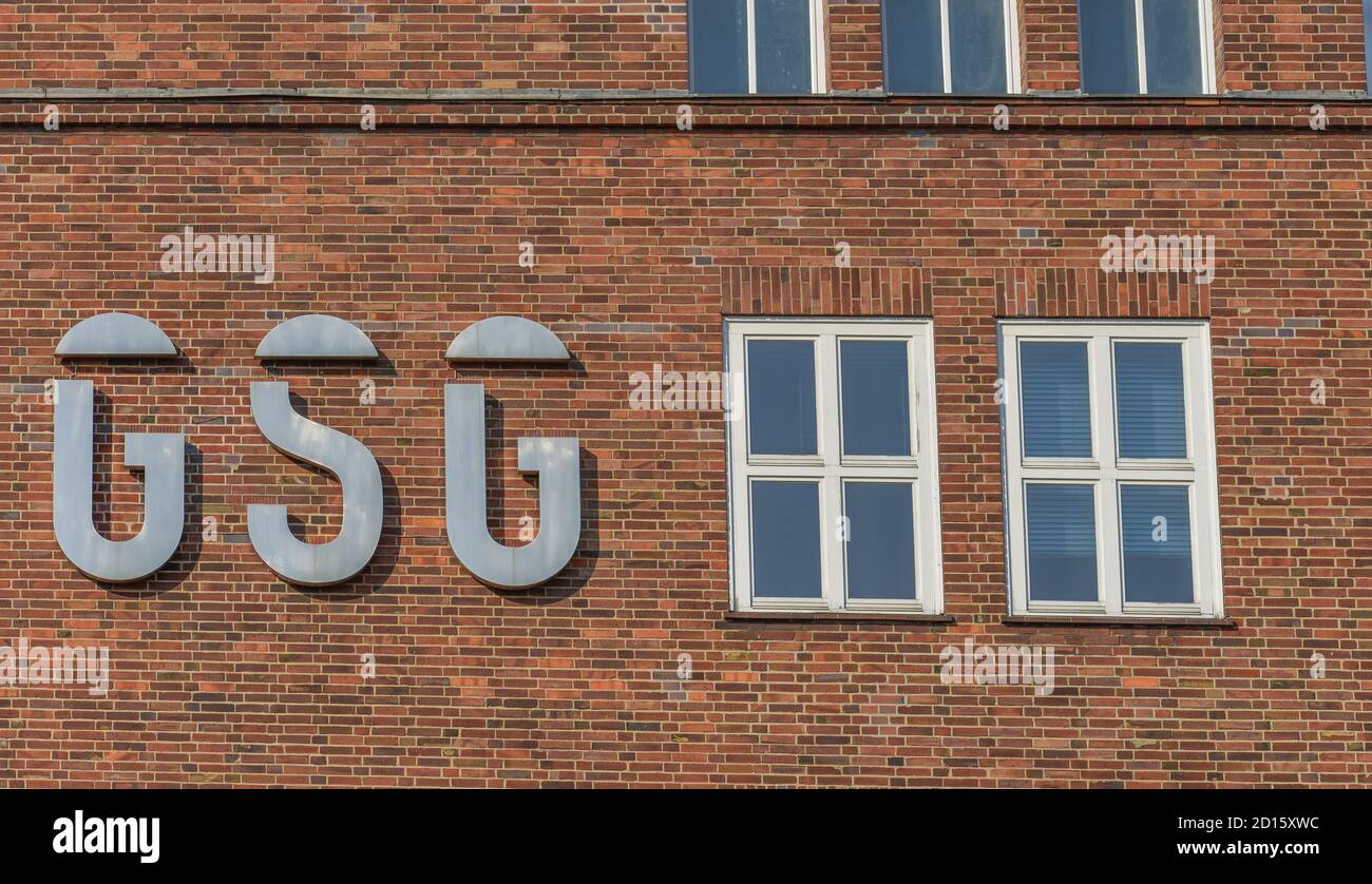 Trade court GSG, Schwedenstrasse, mineral spring, middle, Berlin, Germany, GSG-Gewerbehof, Gesundbrunnen, Mitte, Deutschland Stock Photo