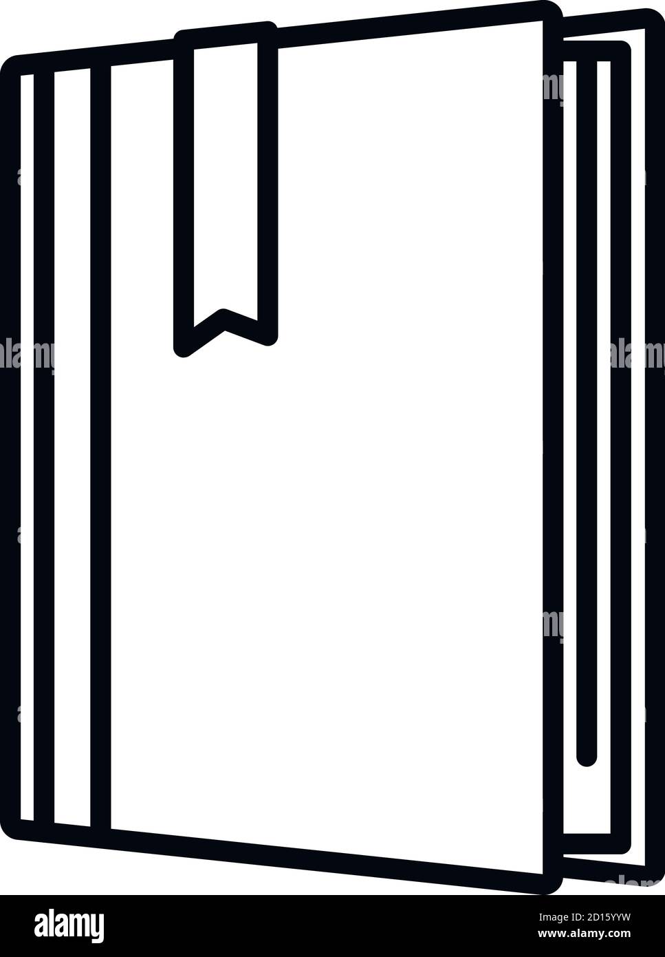 Library book icon. Outline library book vector icon for web design ...