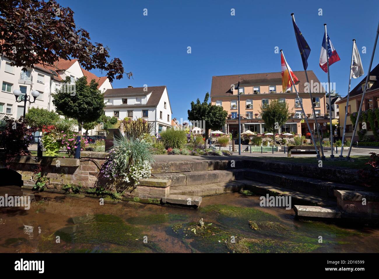 France Bas Rhin Niederbronn Les Bains Place De L Hotel De Ville
