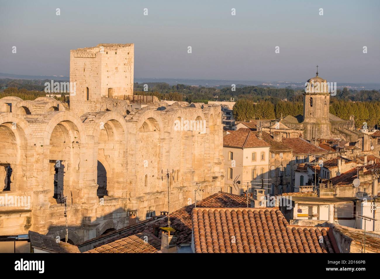 France, Bouches du Rhone, Arles, Cavalerie-Lamartine district near ...