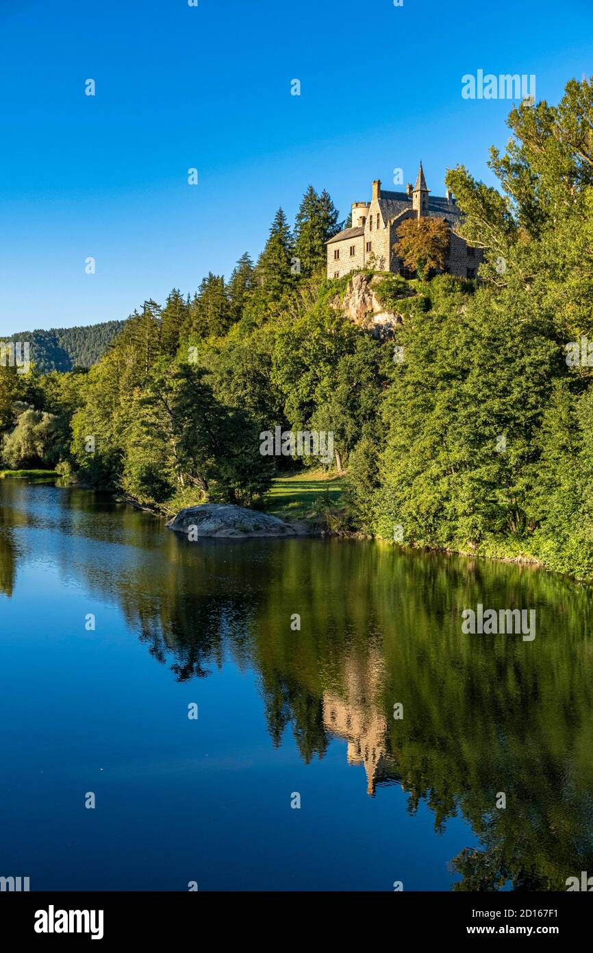 France, Haute Loire, Saint Vincent, Margeaix castle, Loire valley Stock  Photo - Alamy