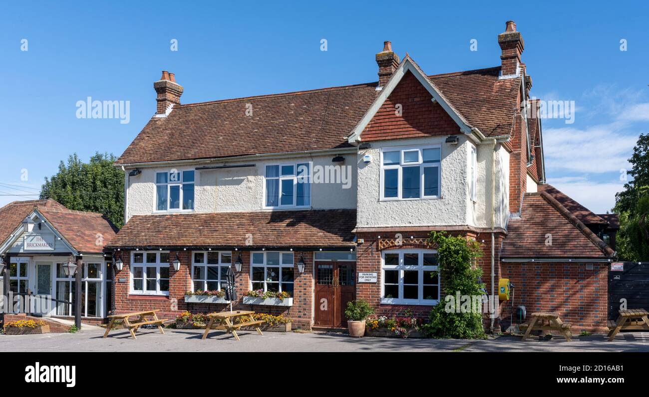 The Brickmakers public house, Church Road, Swanmore , Hampshire, England, UK Stock Photo