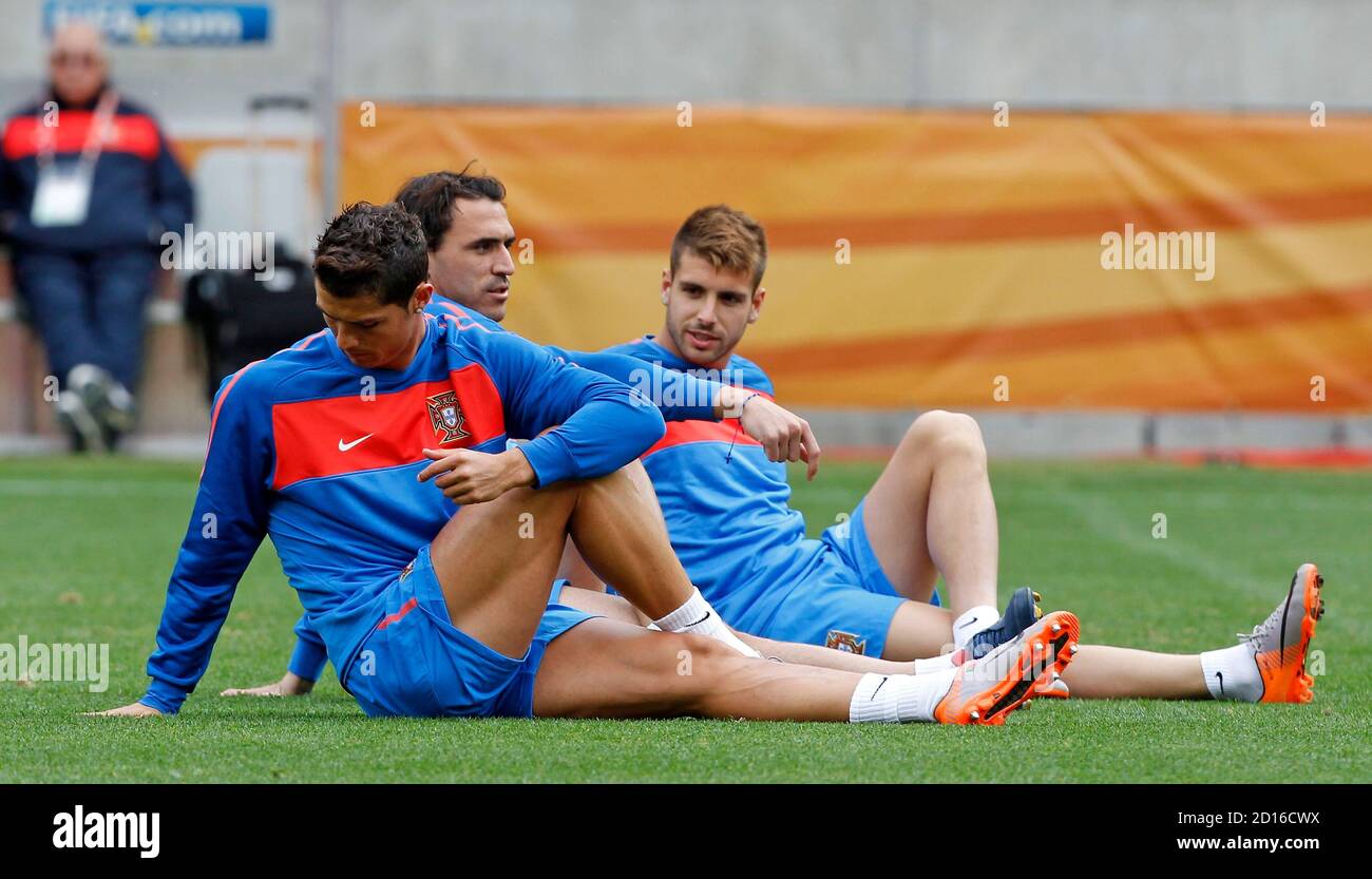 Cristiano Ronaldo L Of Portugal And Teammates Hugo Almeida C And Miguel Veloso Warm Up During Get access to the millions of songs with vox free music. alamy