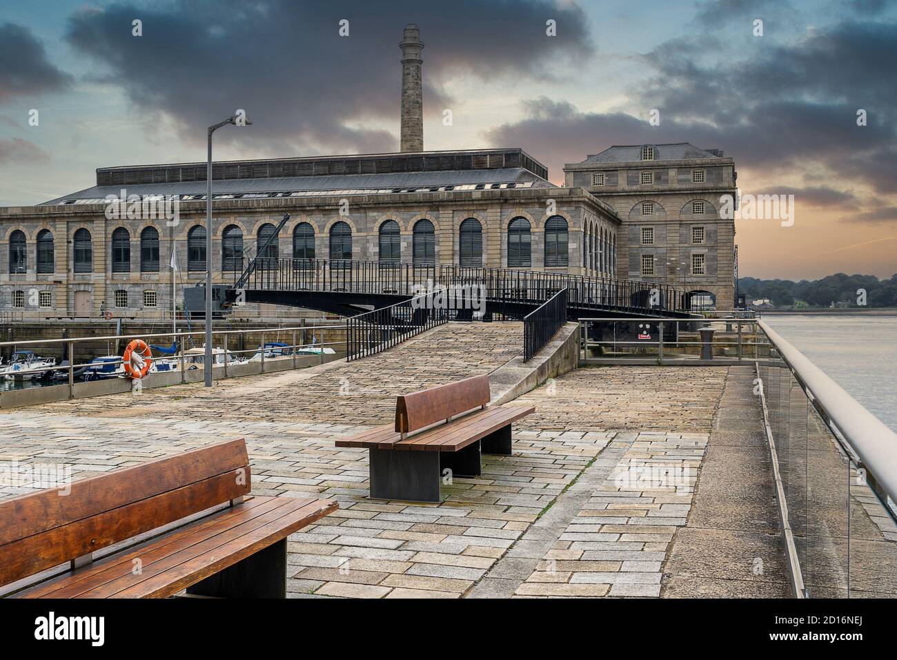 Royal William Yard Marina in Plymouth Devon Stock Photo