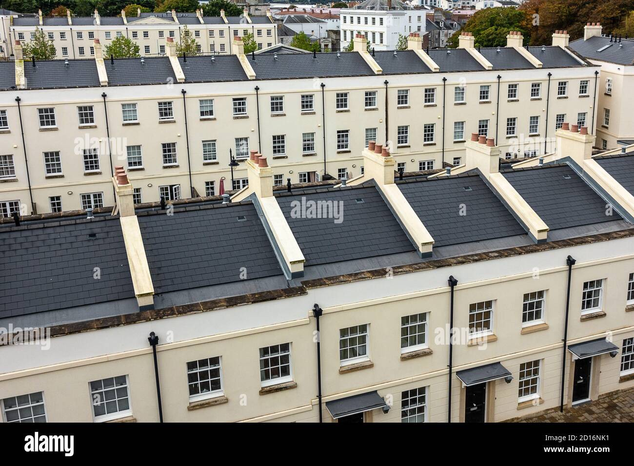 New Housing Development Plymouth Stock Photo Alamy