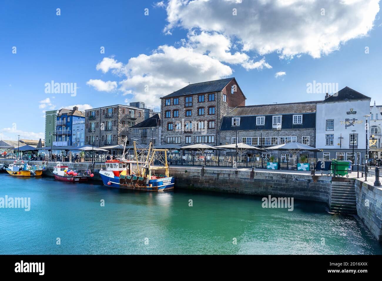 Barbican Marina in Plymouth Devon in England Stock Photo