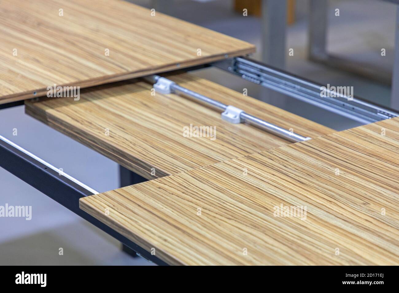 Open Dining Table Structure Expansion Surface Parts Stock Photo Alamy