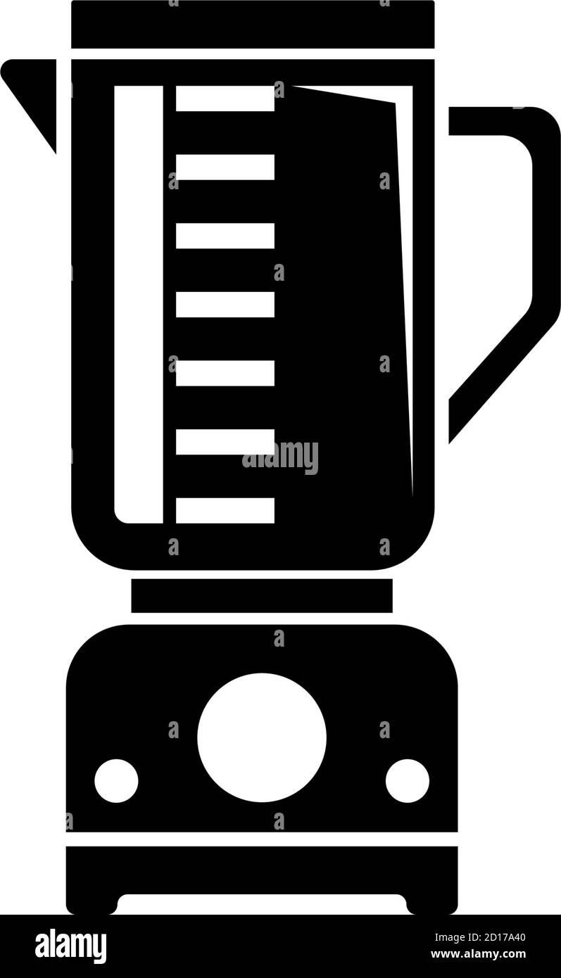 Hand Electric Blender, Kitchen Equipment. Flat Vector Icon illustration. Simple black symbol on white background. Hand Blender, Kitchen Equipment sign Stock Vector