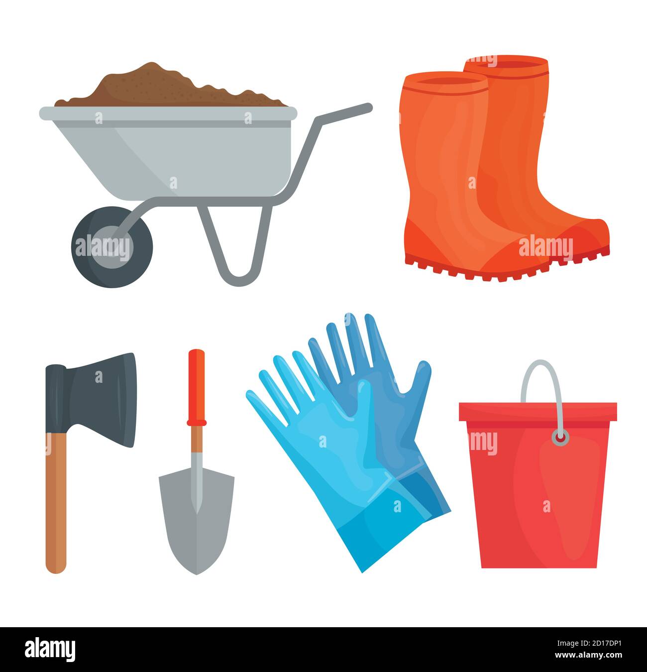 Gardening icon collection vector design Stock Vector Image & Art - Alamy
