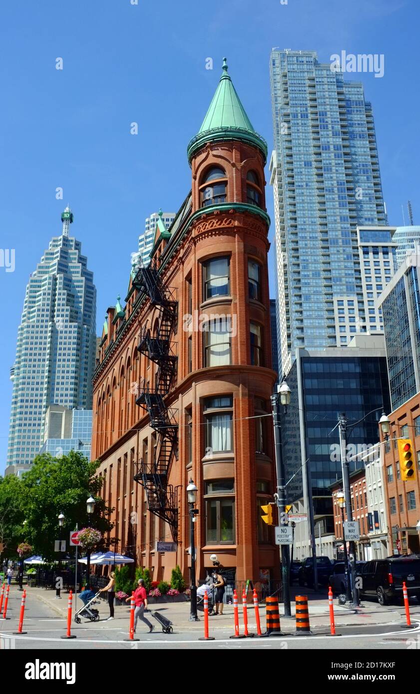 Flatiron building in Toronto Stock Photo
