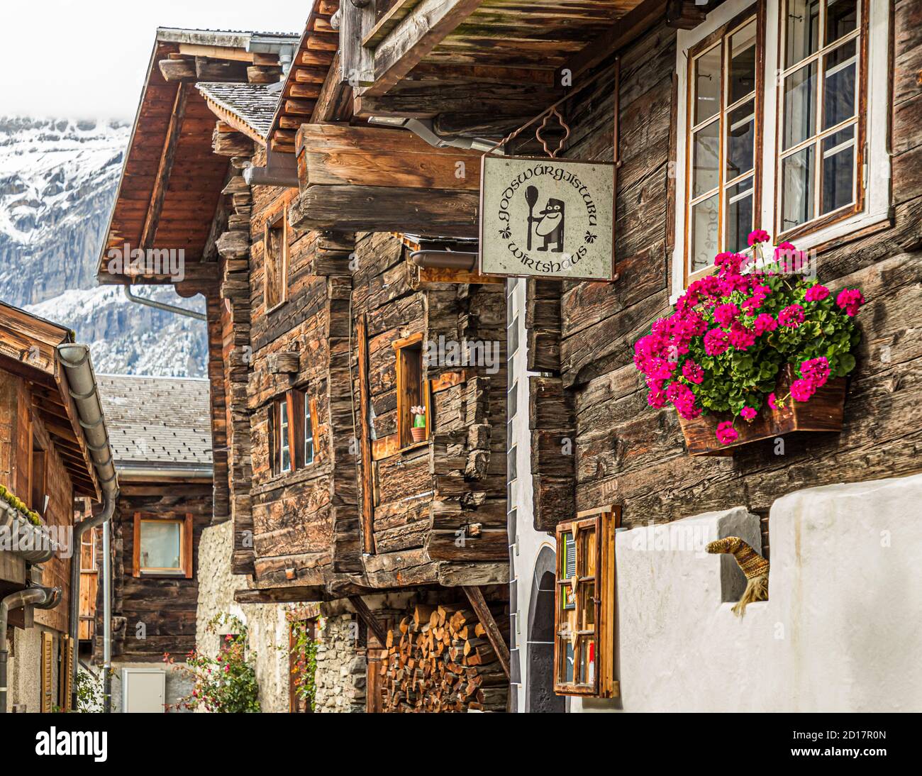 Village of Albinen in Valais, Switzerland Stock Photo Alamy