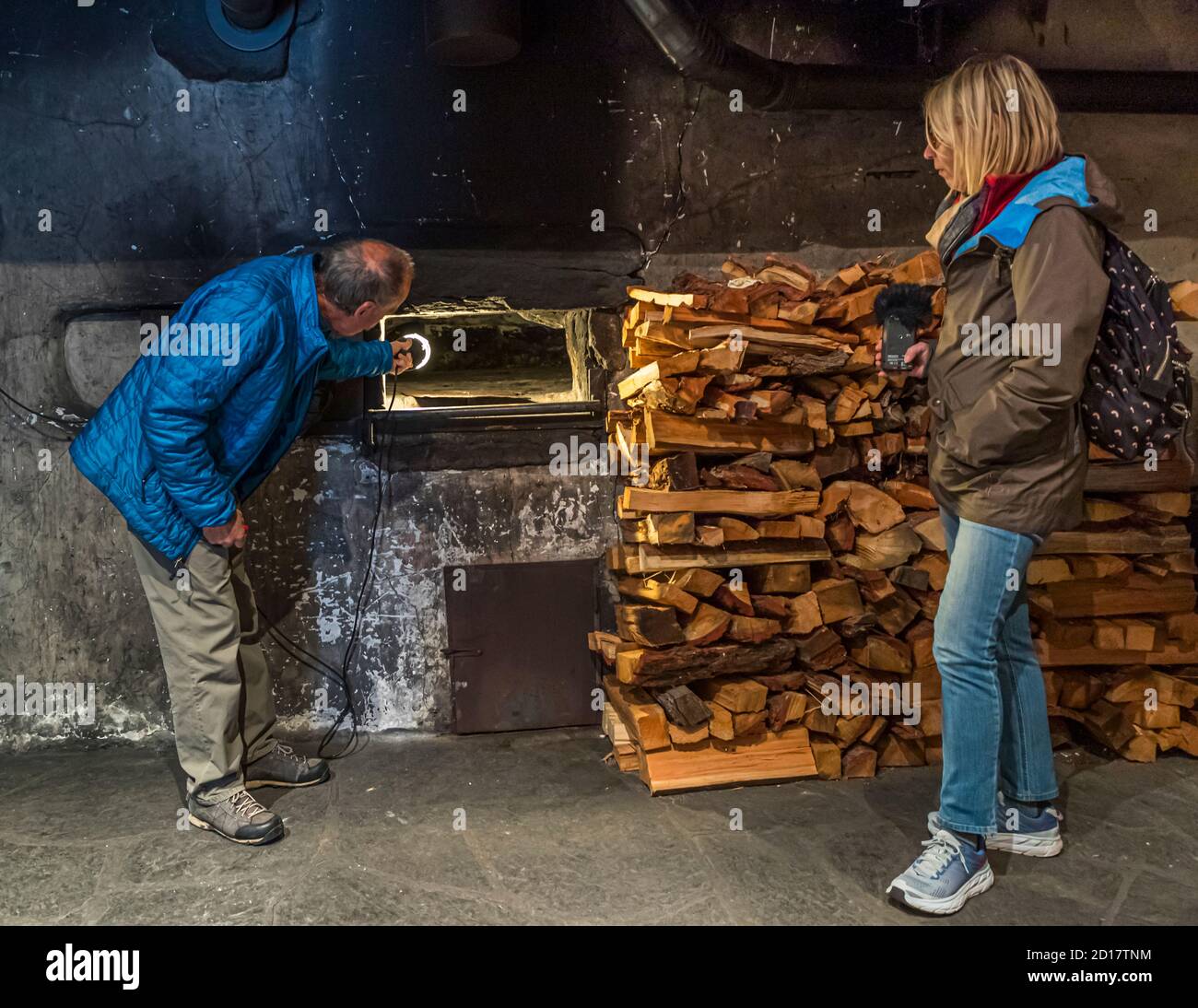 Bread-Baking workshop in Goppenstein-Erschmatt, Switzerland Stock Photo