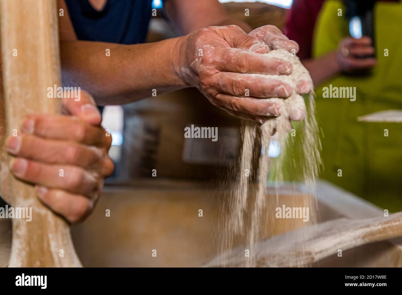 Bread-Baking workshop in Goppenstein-Erschmatt, Switzerland Stock Photo
