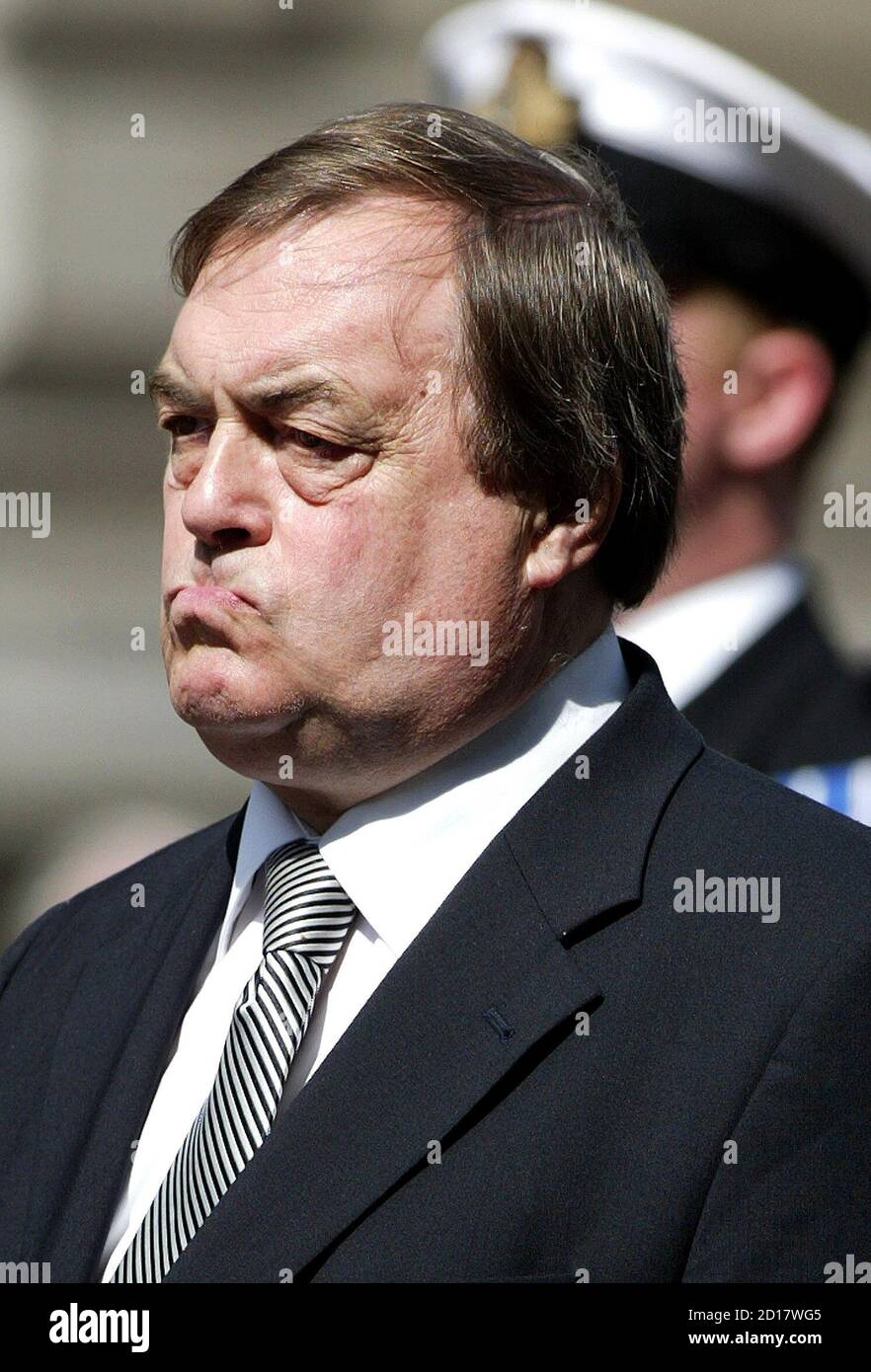 Britain S Deputy Prime Minister John Prescott Observes Two Minutes Of Silence During An Event To Mark The 60th Anniversary Of Vj Day When World War Two Ended Following The Surrender Of Japan