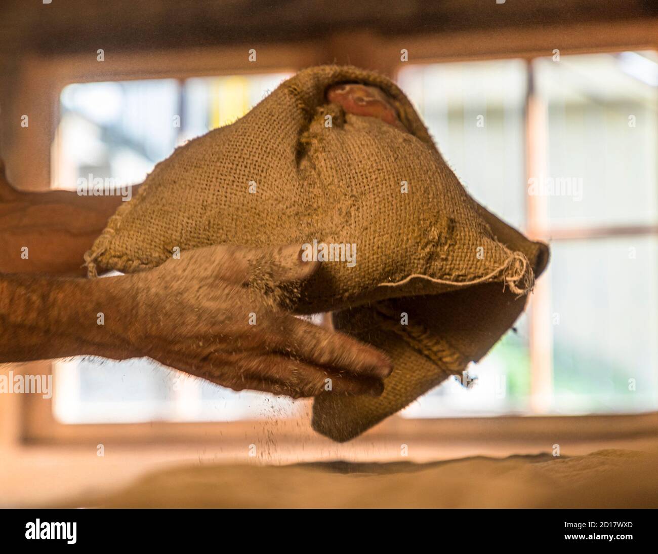 Bread-Baking workshop in Goppenstein-Erschmatt, Switzerland Stock Photo