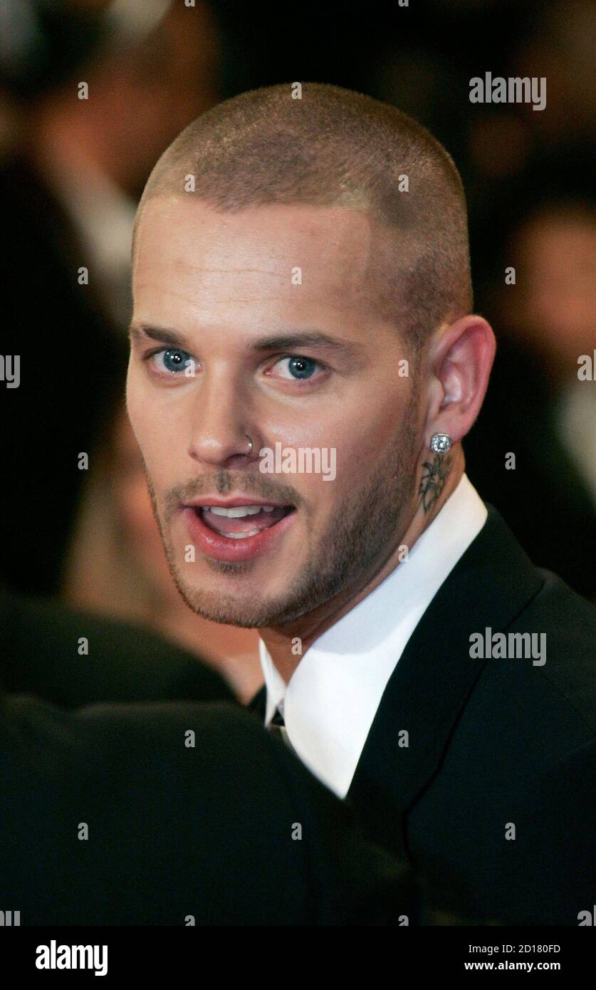 French singer Matt Pokora arrives for a gala screening of U.S. director Quentin Tarantino's film 'Death Proof' at the 60th Cannes Film Festival May 22, 2007.  REUTERS/Yves Herman (FRANCE) Stock Photo