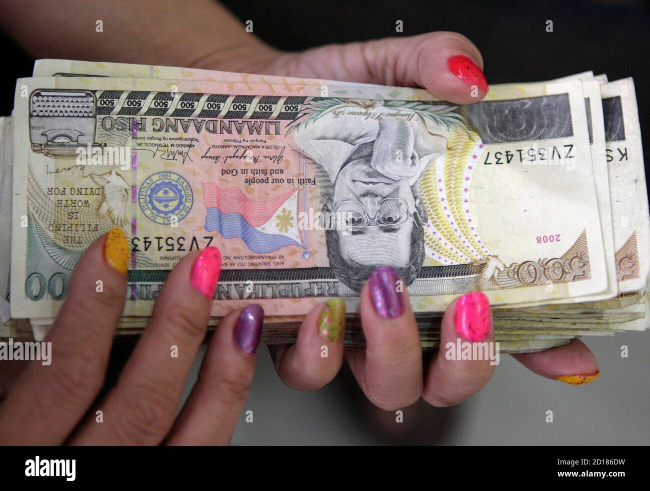 philippine money high resolution stock photography and images alamy
