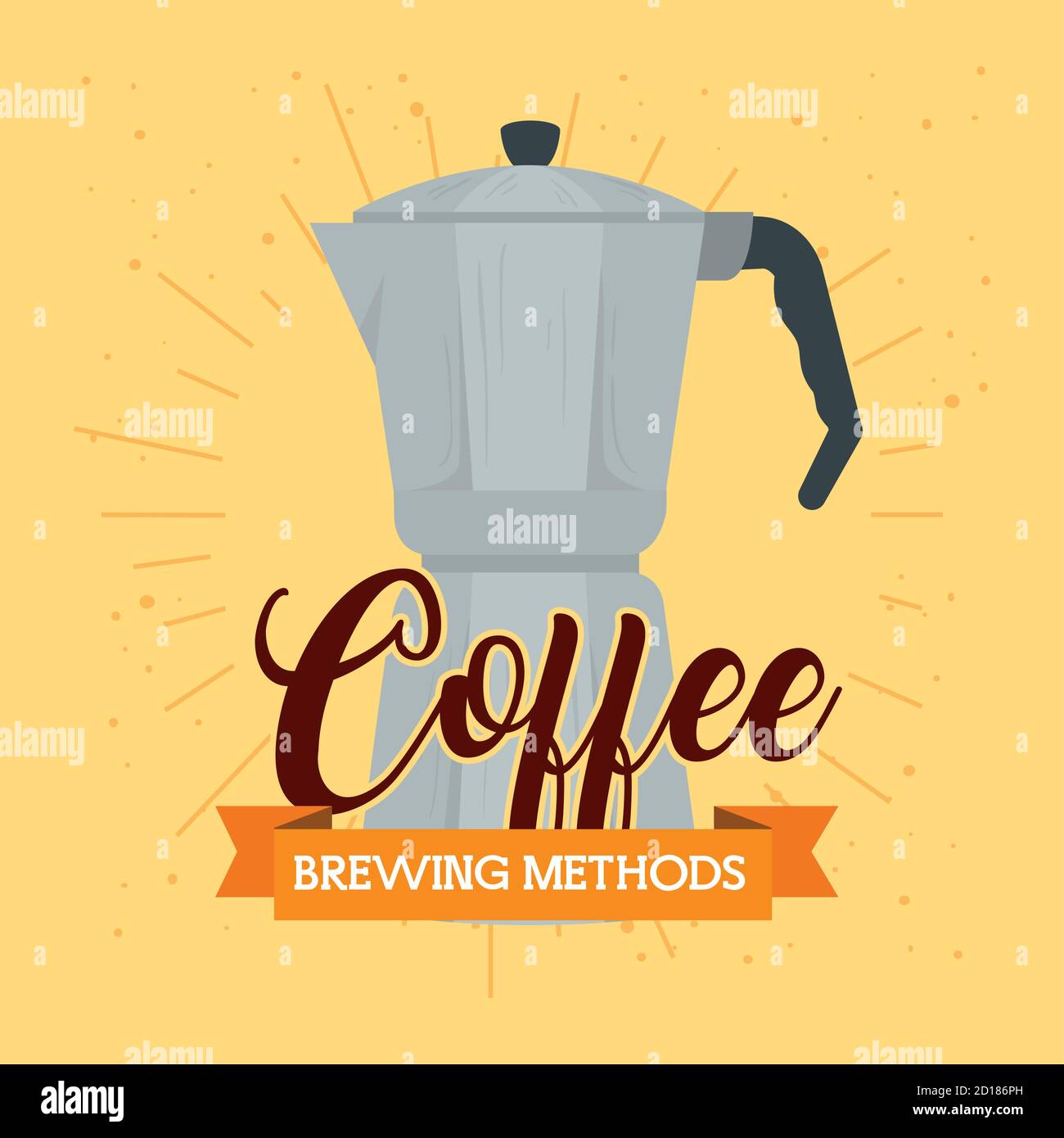 coffee brewing method, moka pot Stock Vector Image & Art Alamy