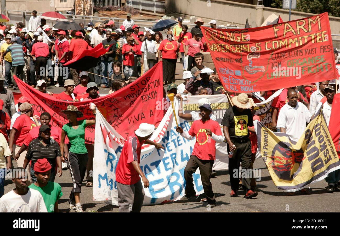 Protesters Chant Slogans During A March In Johannesburg March 21 07 Scores Of Demonstrators Marched Through The City S Downtown On South Africa S Human Rights Day Marking The 47th Anniversary Of The Sharpeville Massacre Protesters Chant Slogans During A March In Johannesburg March 21 07 Scores Of Demonstrators Marched Through The City S Downtown On South Africa S Human Rights Day Marking The 47th Anniversary Of The Sharpeville Massacre