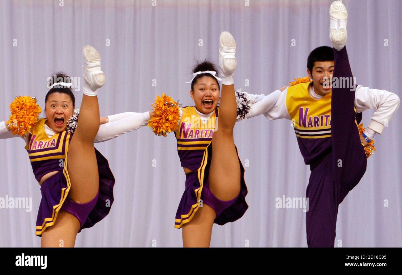 High School Cheerleading High Kicks