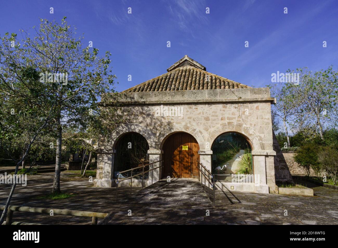 centro de interpretacion Can Bateman, parque natural Albufera de Mallorca, Mallorca,Islas Baleares,Spain. Stock Photo