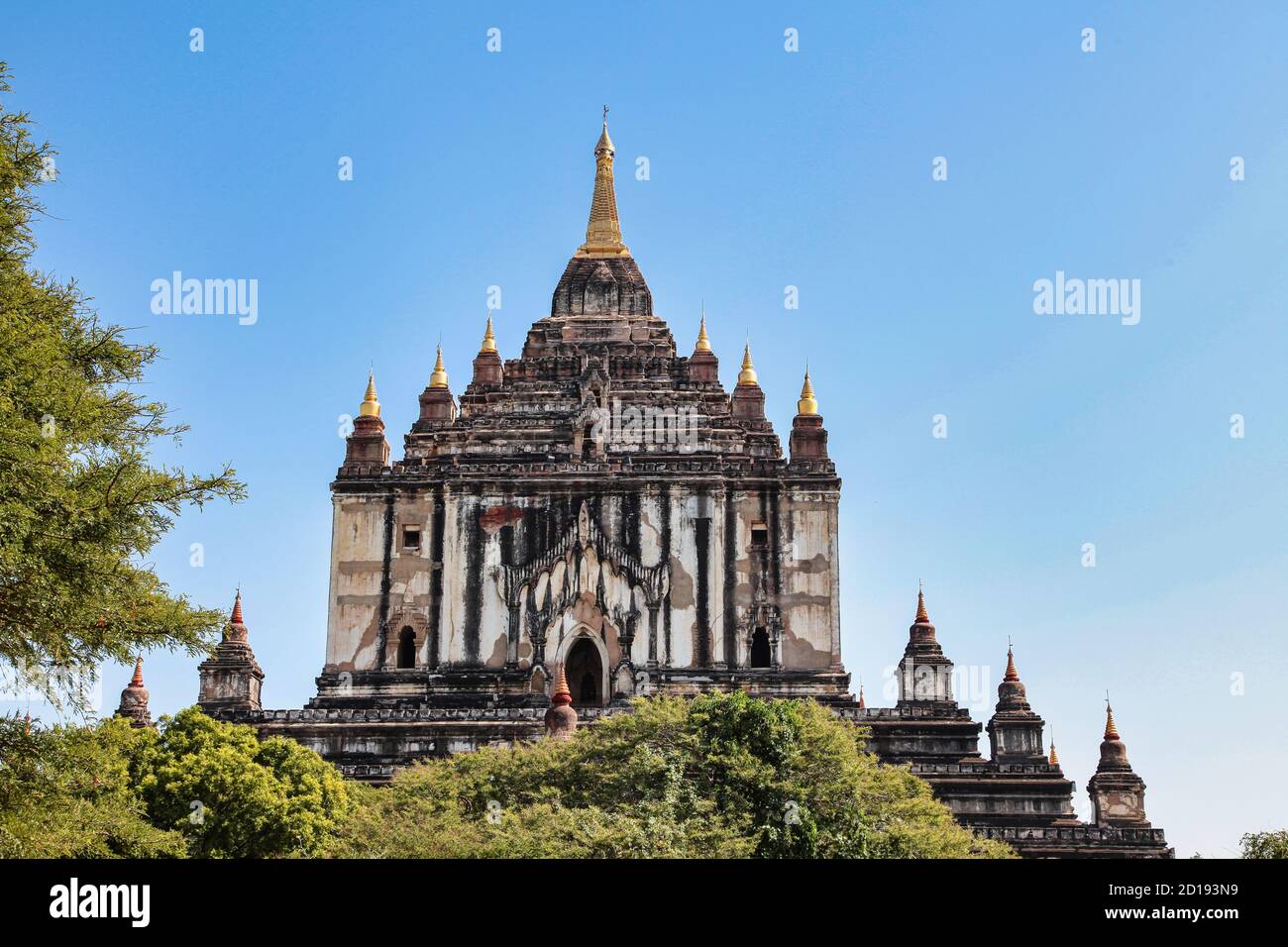 Ananda Buddhist Temple built by King Kyansittha in 1105. Bagan archaeological zone, Myanmar former Burma Stock Photo