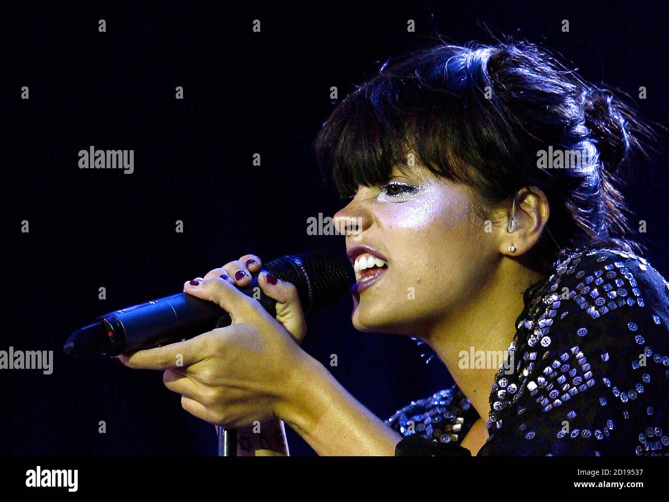 British singer Lily Allen performs at the EXIT music festival in the  northern Serbian town of Novi Sad July 9, 2009. The annual festival has  become one of the most popular of