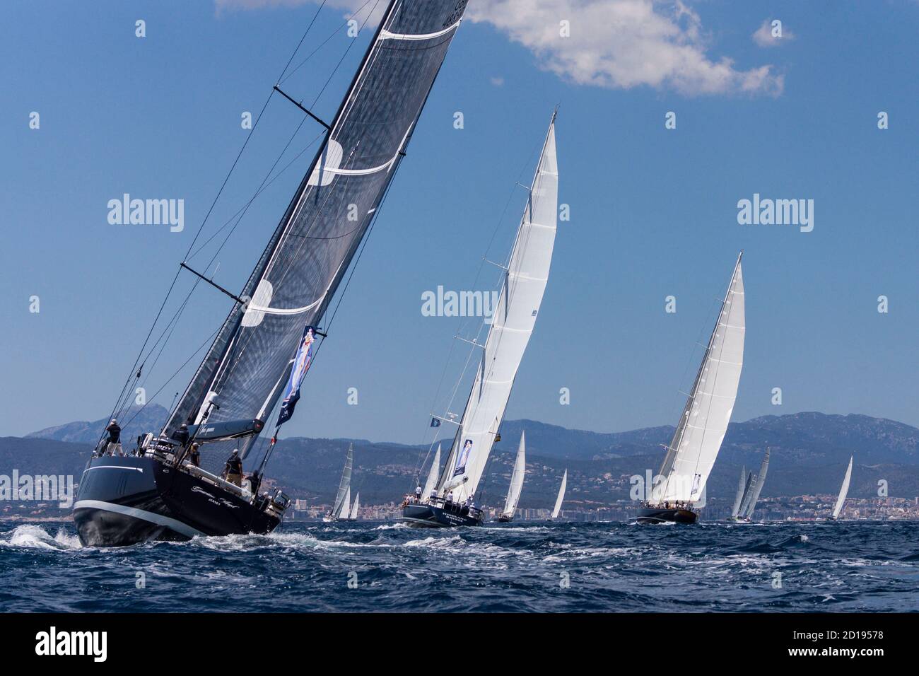 The Superyacht Cup Palma, bahia de Palma, Mallorca, balearic islands, spain, europe Stock Photo