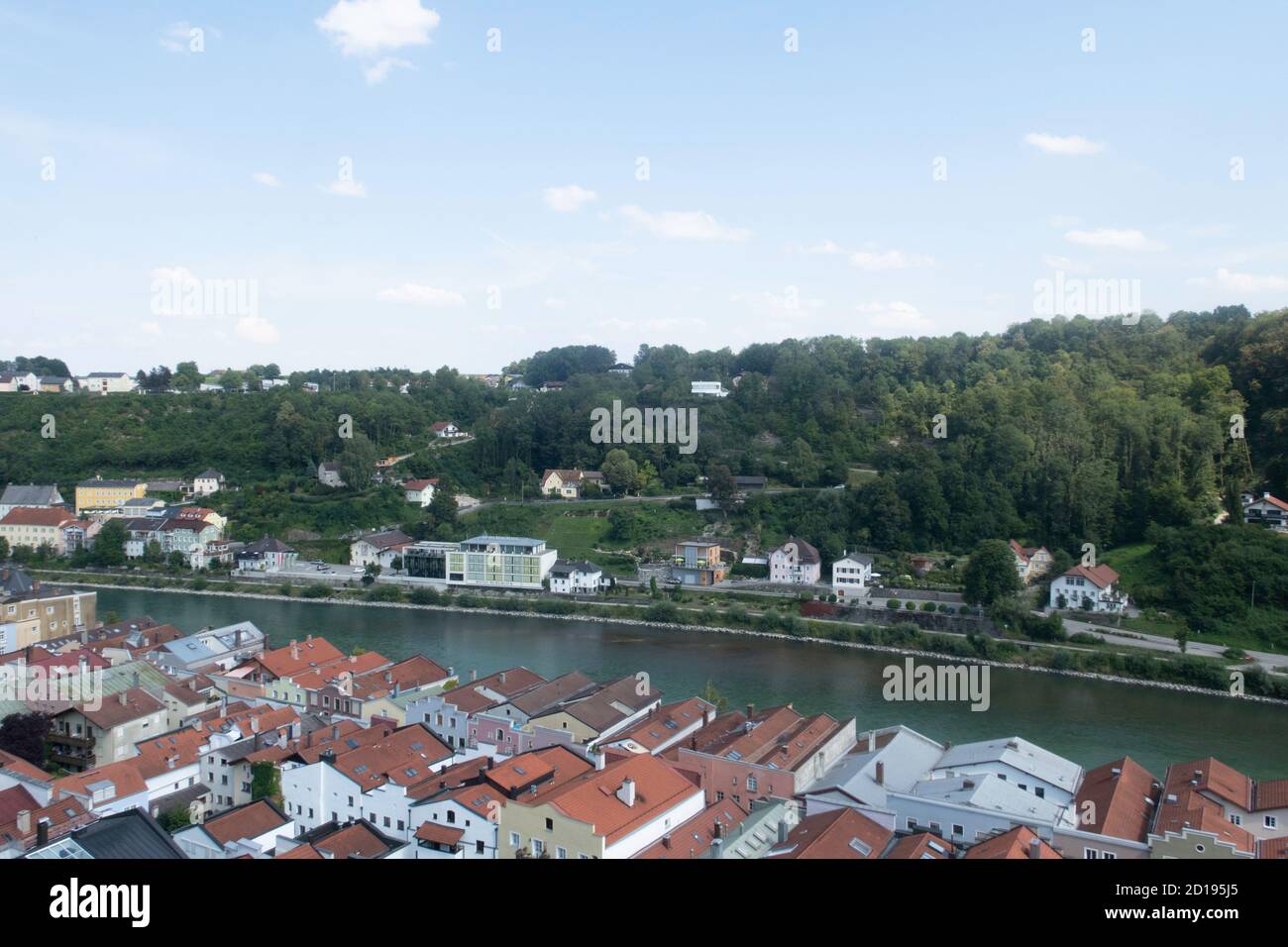 View from Burghause castle looking towards Duttendorf Austria ...