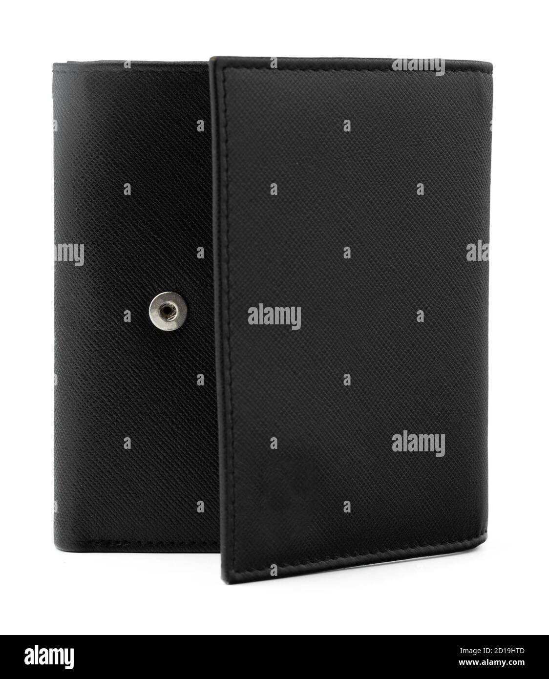 Black leather men purse isolated on a white background Stock Photo - Alamy