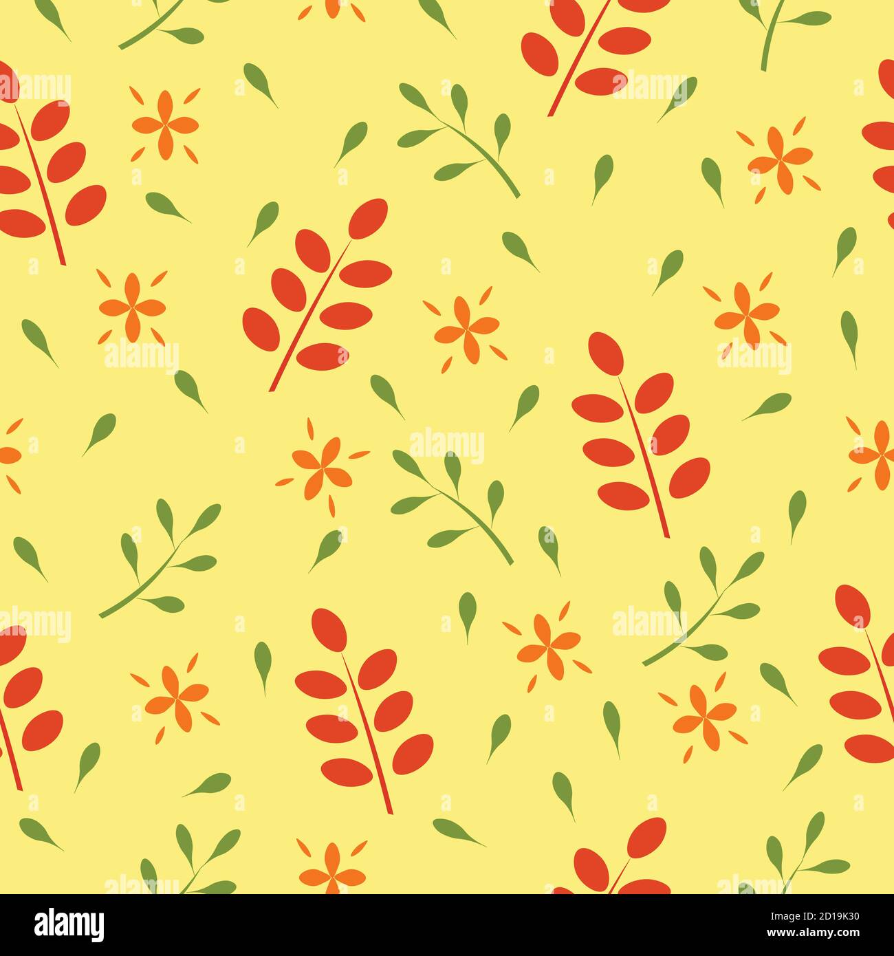 Leaf seamless pattern, vector Stock Vector