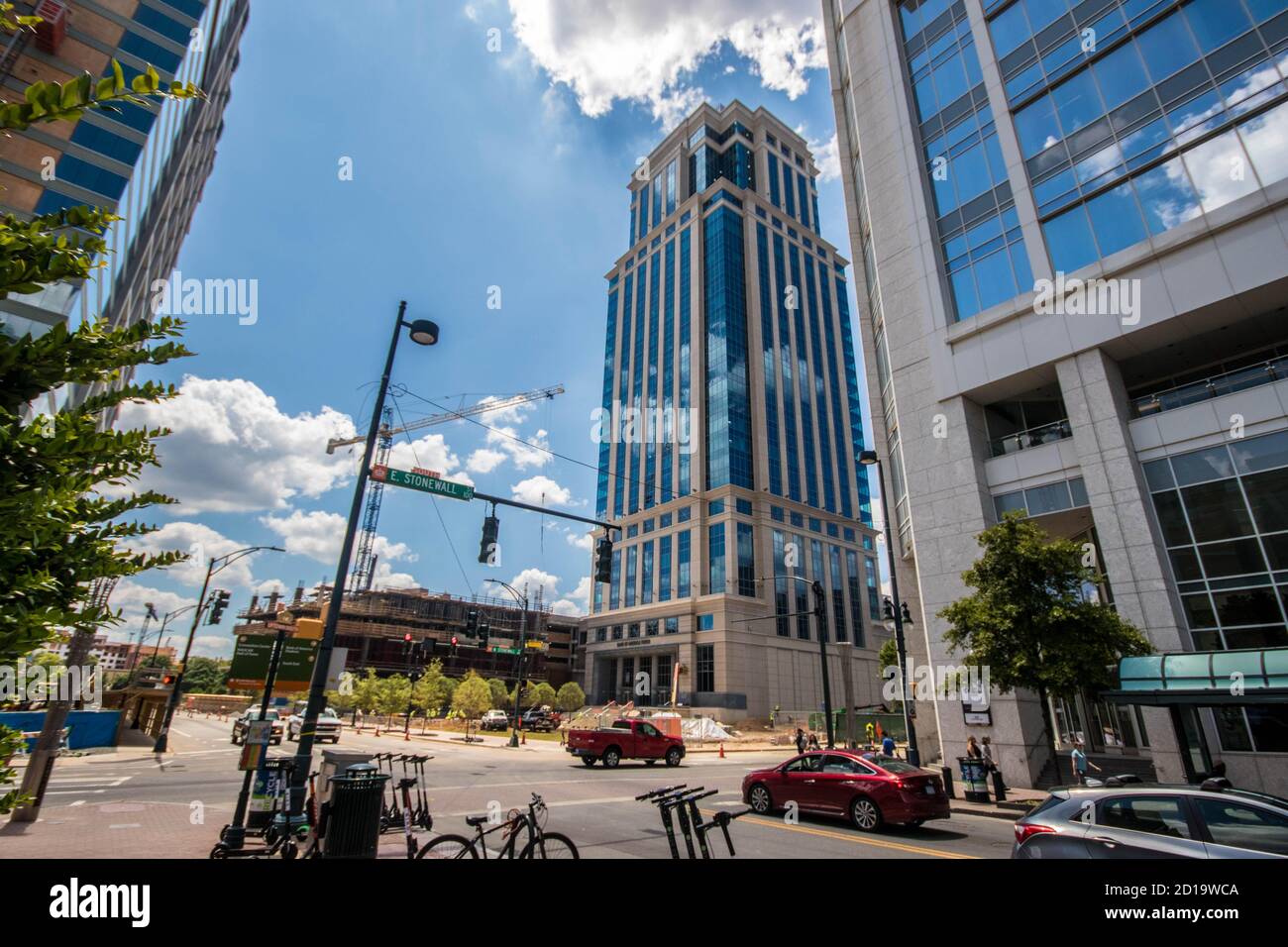 Cityscape of Uptown Charlotte, North Carolina. Stock Photo