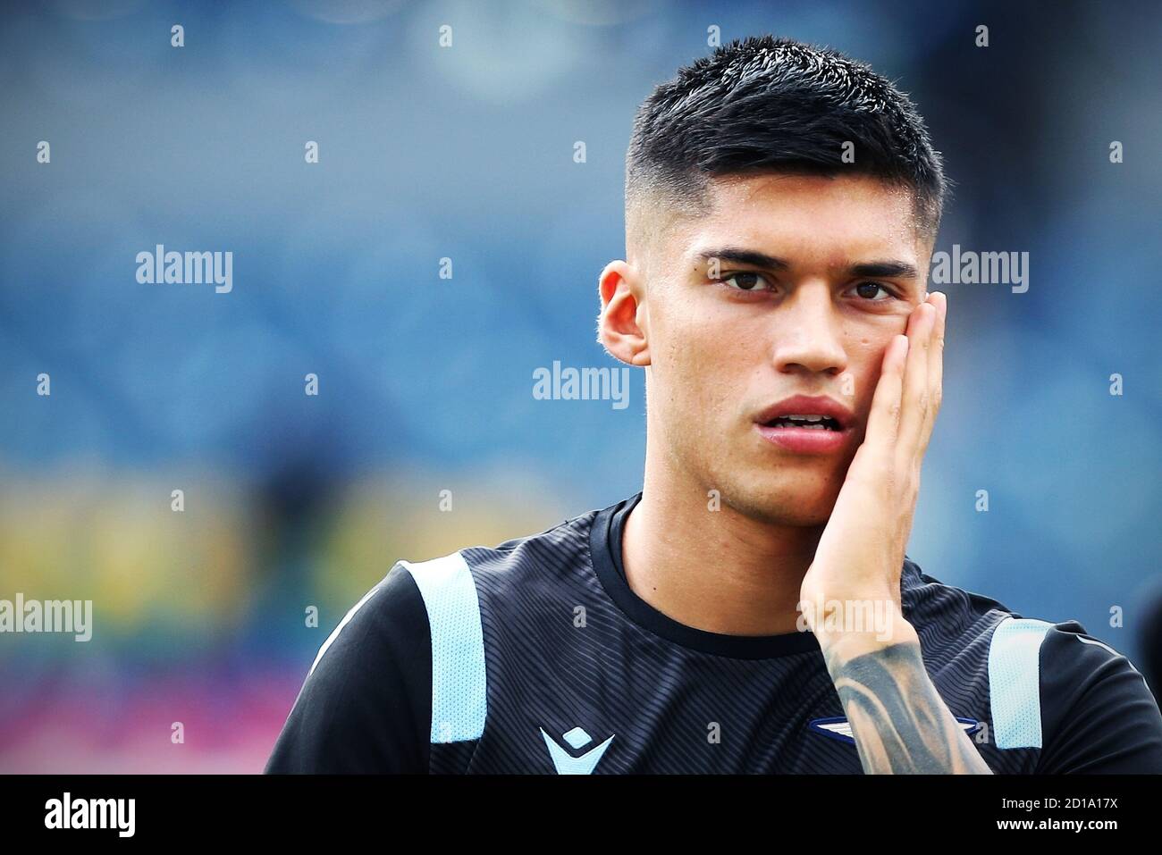 Joaquin Correa of Lazio warming up before the Italian championship Serie A football match between SS Lazio and FC Internazionale on October 4, 2020 at Stock Photo