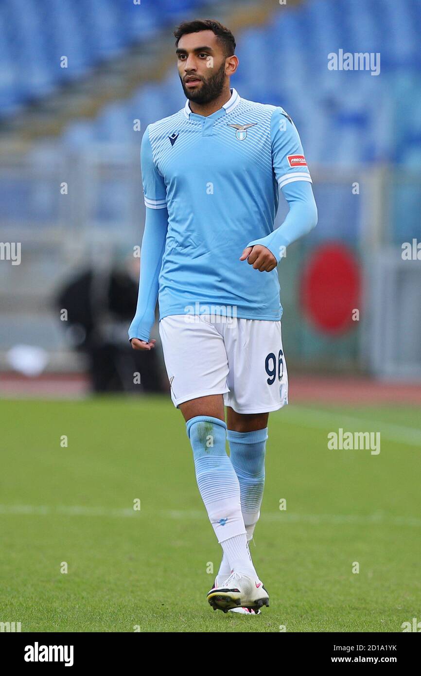 Mohamed Fares of Lazio in action during the Italian championship Serie ...