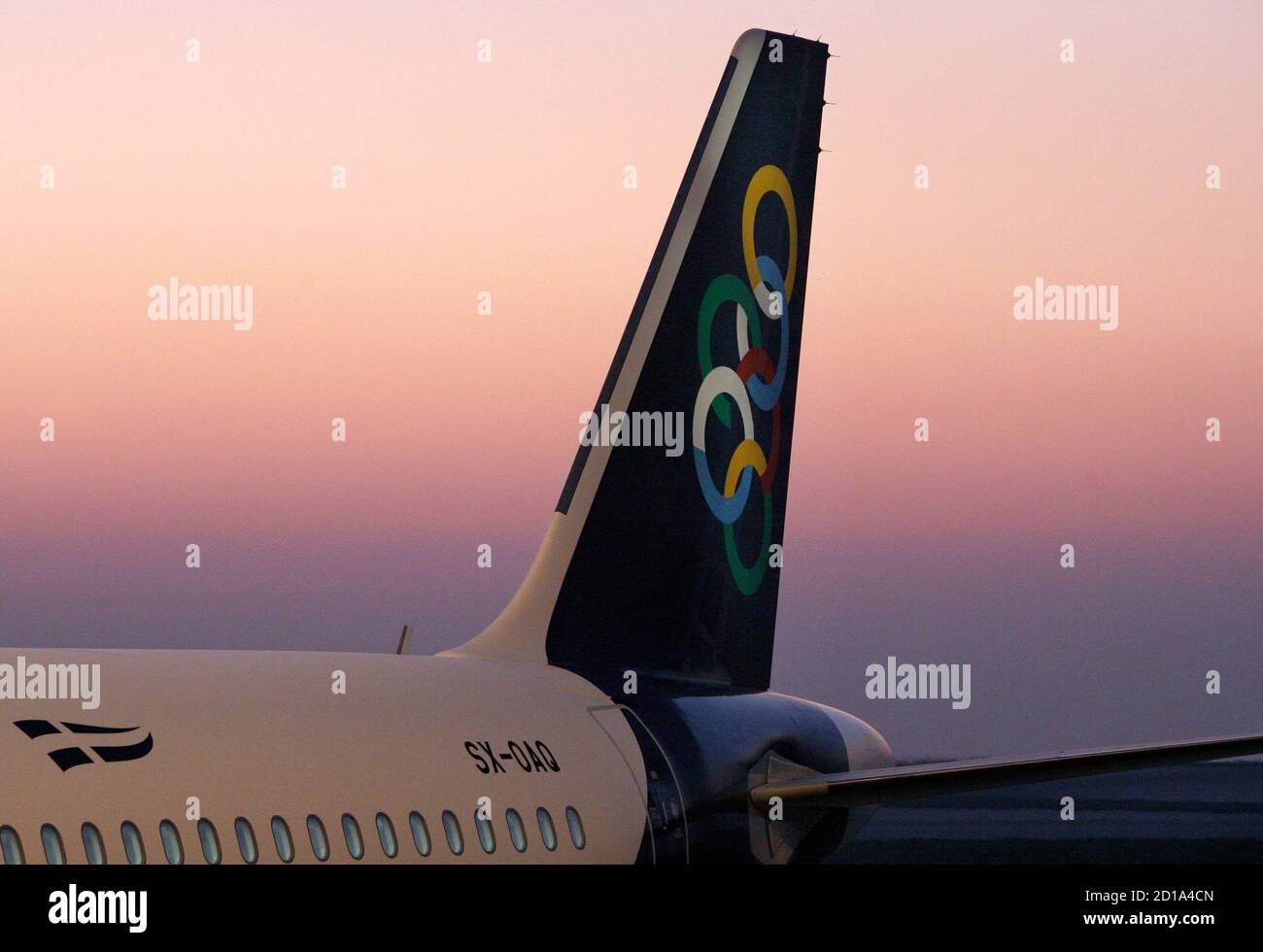 Olympic Air Aircraft In Flight High Resolution Stock Photography and Images  - Alamy