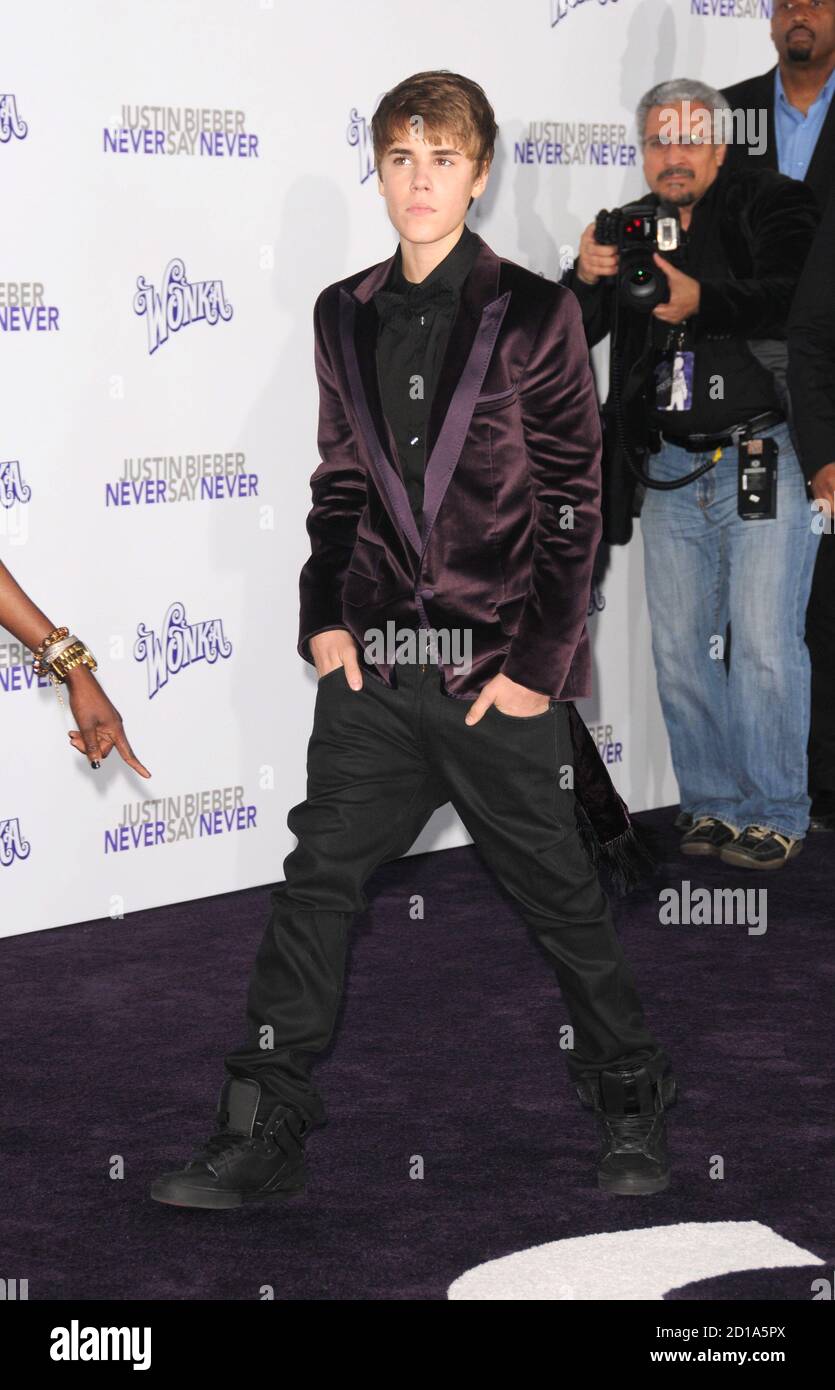Justin Bieber at the Los Angeles premiere of 'Justin Bieber: Never Say Never'  at Nokia Theater at L.A. Live in Los Angeles, CA, USA.February 8, 2011 © mpi11 / MediaPunch Inc. / NortePhoto.com.     **CREDITO*OBLIGATORIO** *No*Venta*A*Terceros*  *No*Sale*So*third* ***No*Se*Permite*Hacer Archivo***No*Sale*So*third*Ã?Â©Imagenes*con derechos*de*autorÃ?Â©todos*reservados*. Stock Photo