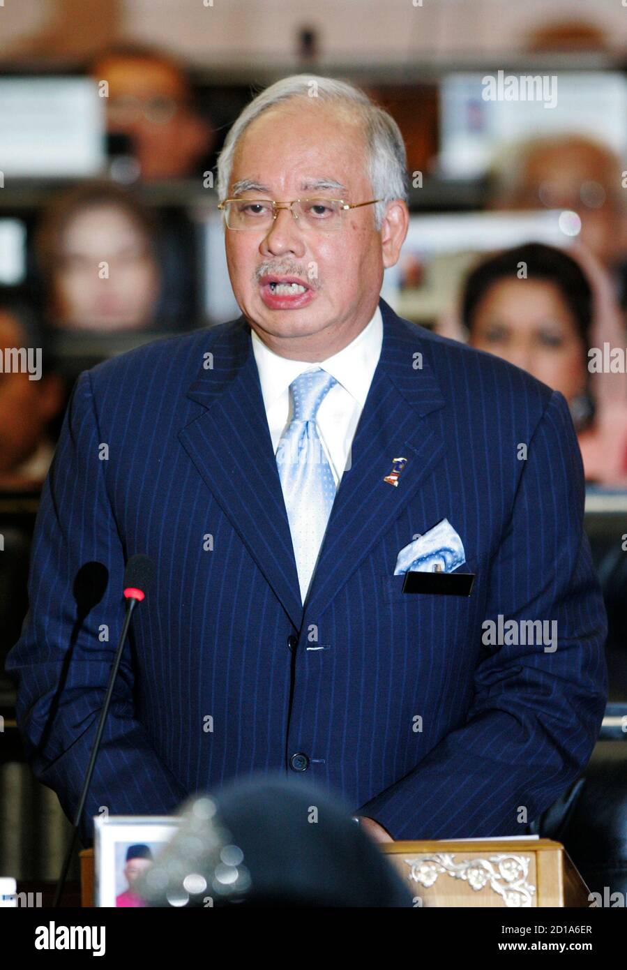 Malaysian Prime Minister Najib Razak Presents The 10th Malaysia Plan At The Parliament House In Kuala Lumpur June 10 2010 Reuters Samsul Said Malaysia Tags Politics Stock Photo Alamy