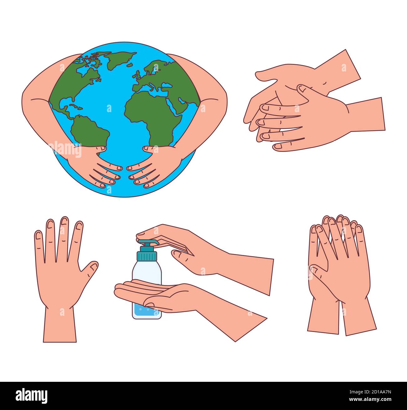 Global handswashing day set icon vector design Stock Vector Image & Art ...