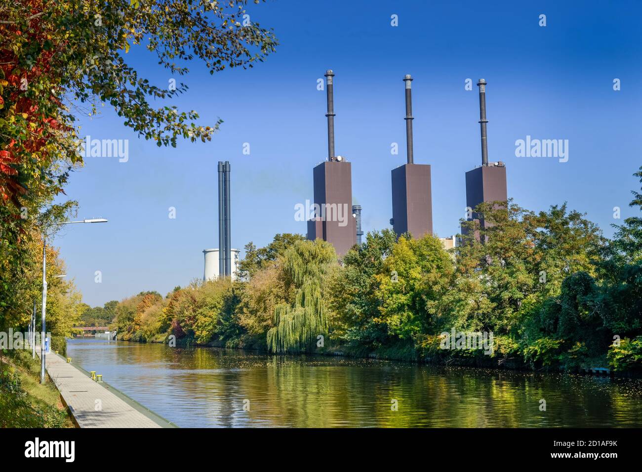 Heating power work Light field, Teltowkanal, to light field, Berlin