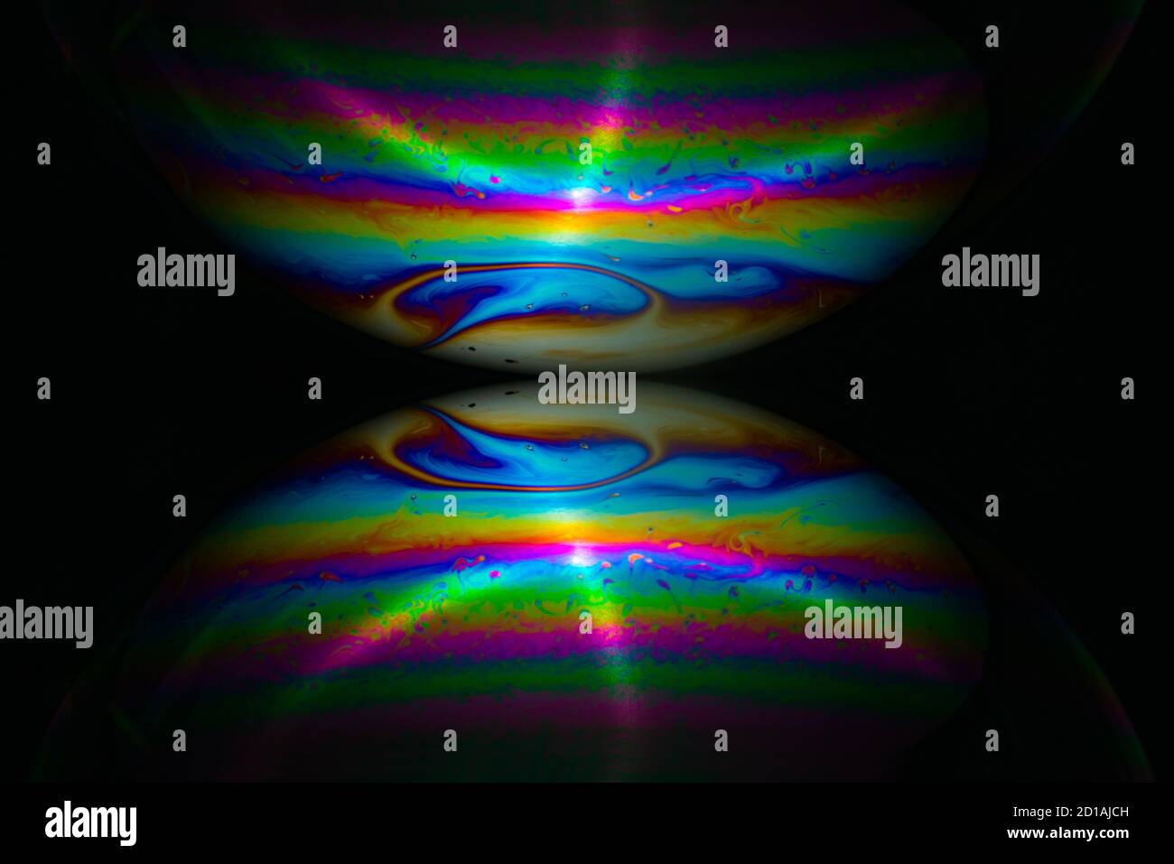 Soap bubble - defocused colorful abstract background Stock Photo