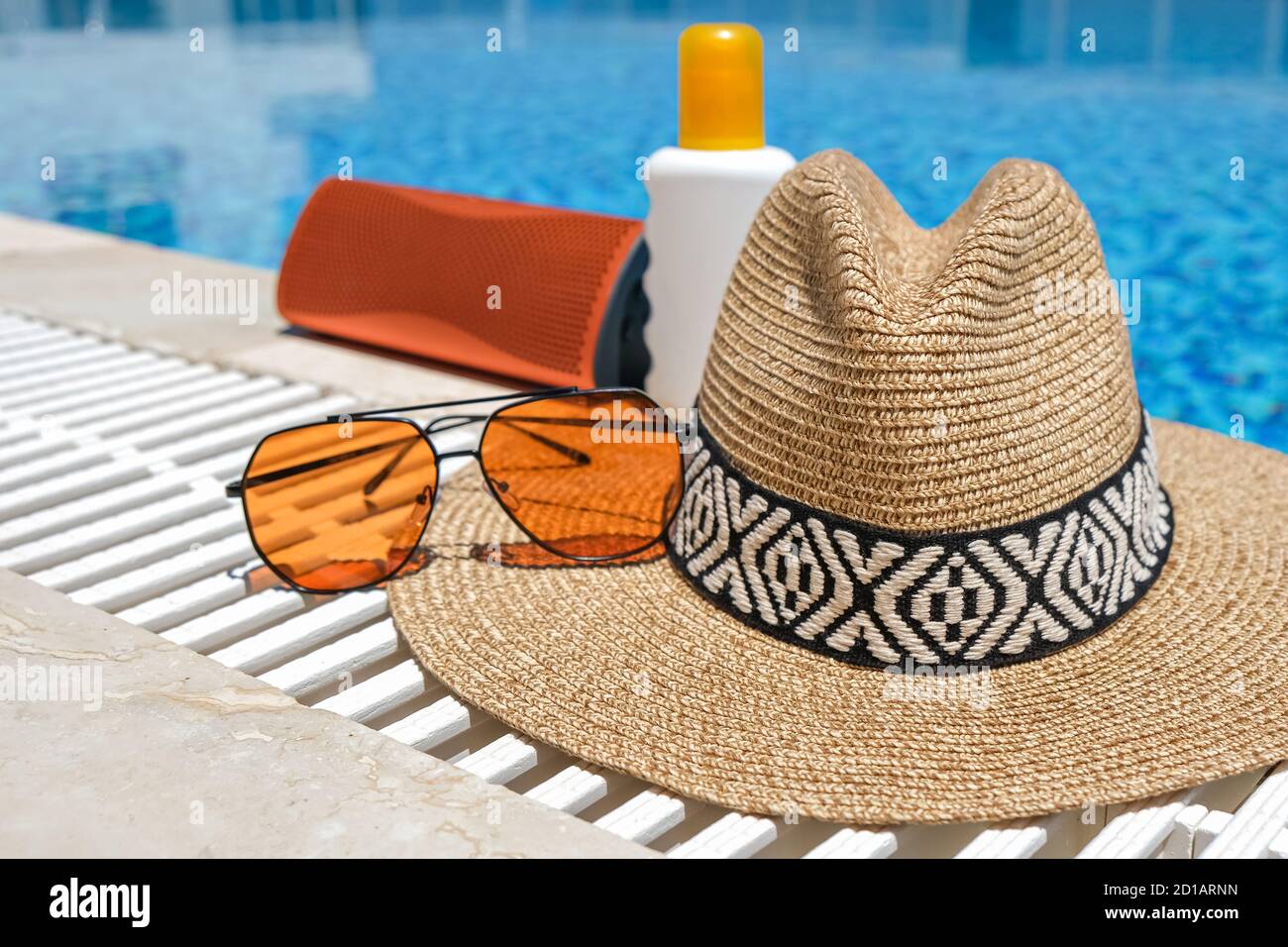 orange coloured beach accessories near 